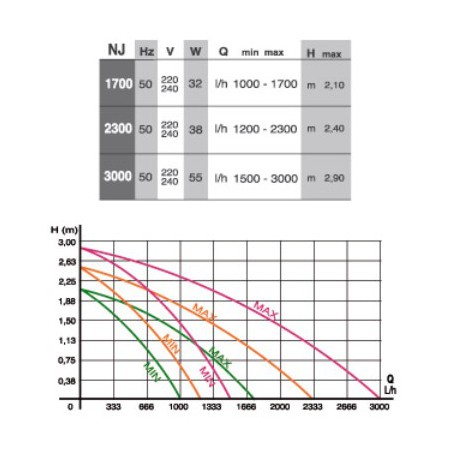 Pompe à eau NEW JET NJ 3000