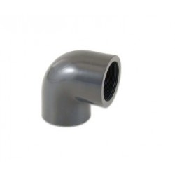 Coude à visser PVC Femelle 15 x 21