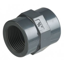 Manchon à visser PVC Femelle-Femelle 15 x 21