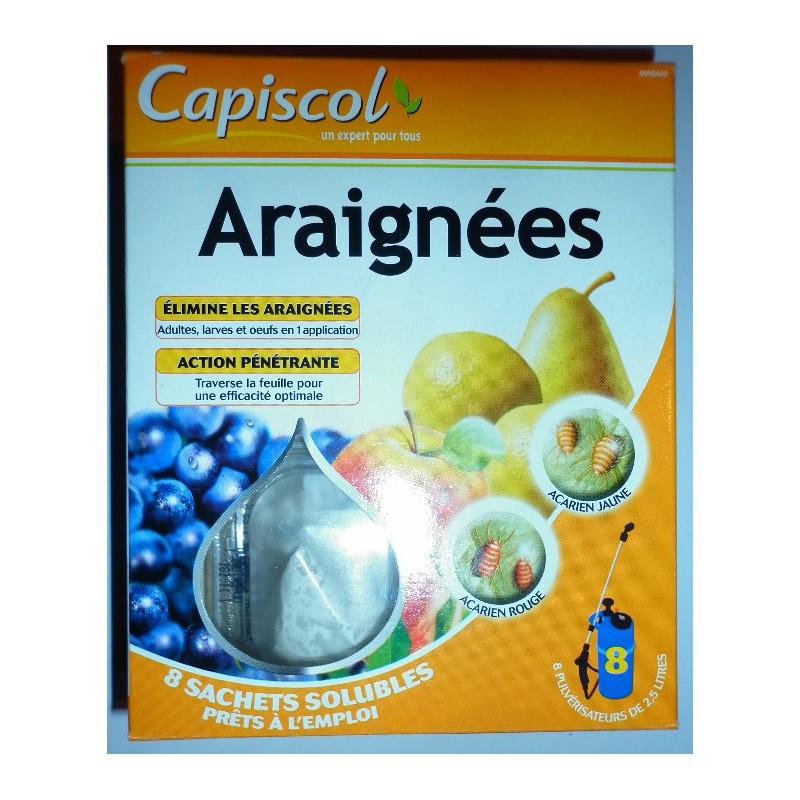 Capiscol Anti-araignées Rouge/Jaune 8 x 1.25g