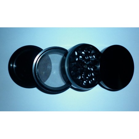 Moulin ALU Noir 4 parties 60mm