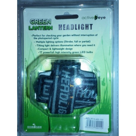 Lampe frontale LED Verte