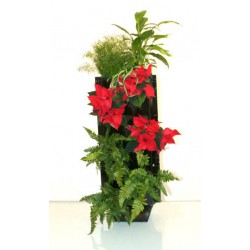 Jardinière verticale avec socle en Inox 25cm