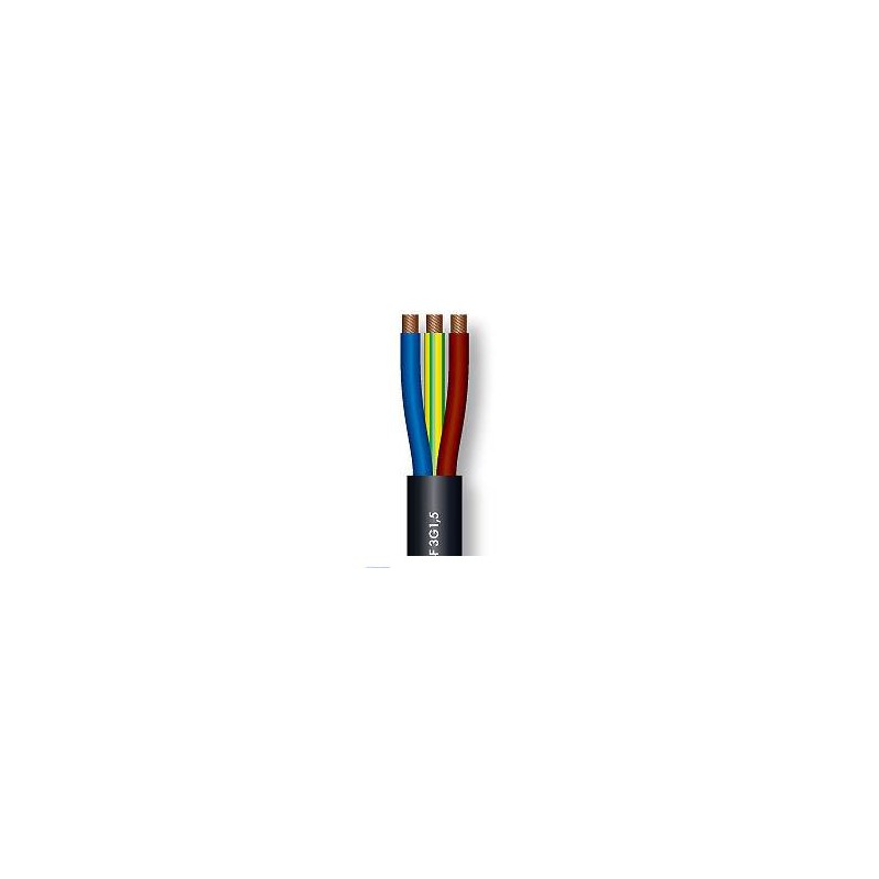 Câble Electrique 3x1.5mm2 Souple 