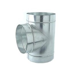 Raccord T en métal  90° / 100-100-100mm