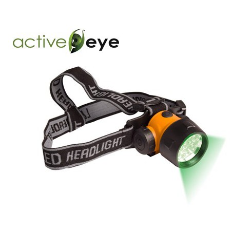 Lampe frontale LED Verte