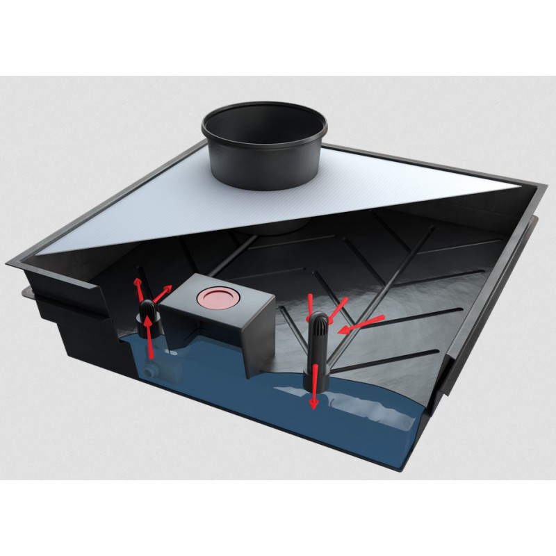 Table à marée Ebb and Flood 230 Nutriculture / 120 x 110 x 33 cm