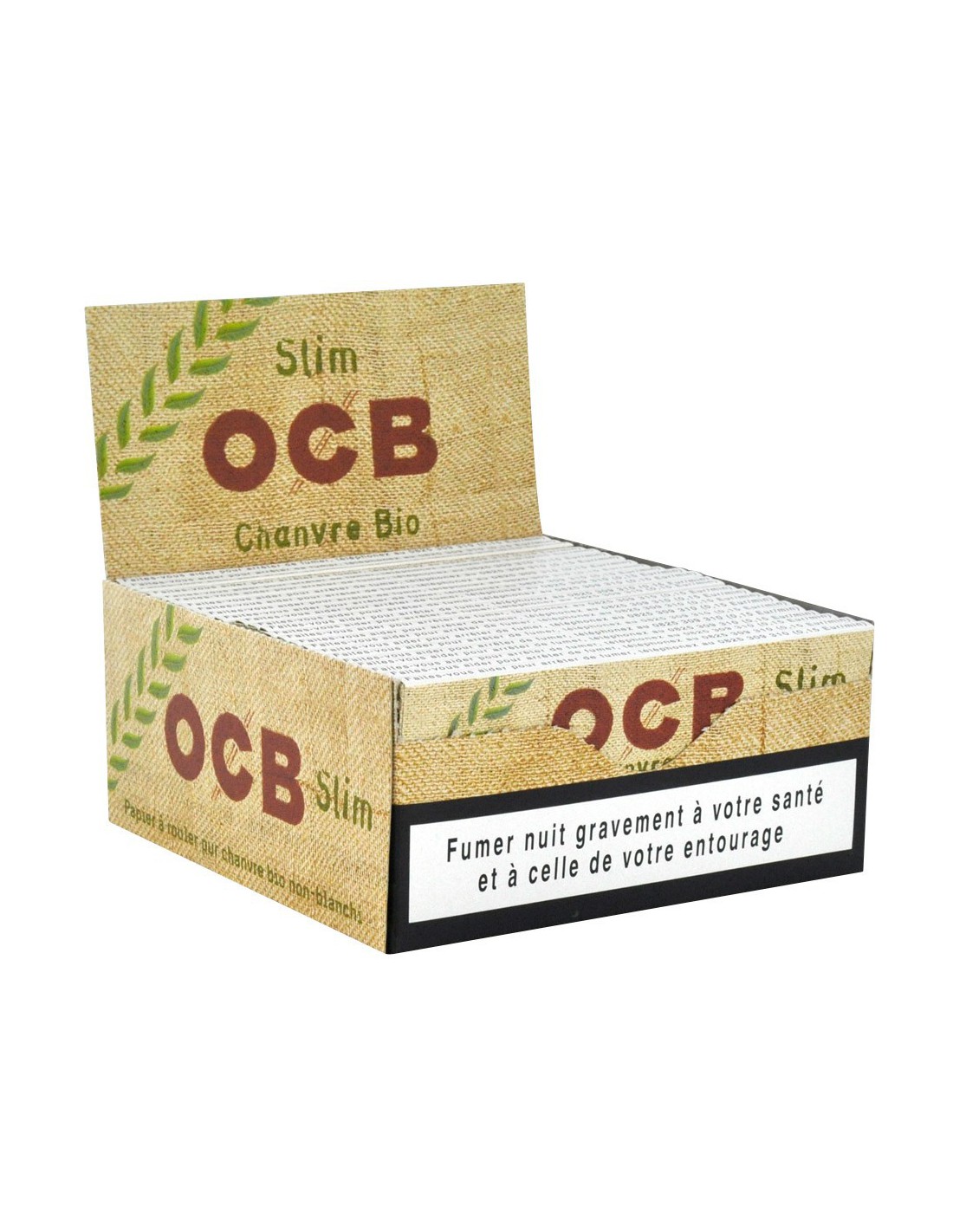 Carton de Feuilles - OCB Chanvre BIO x 50