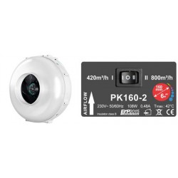 Extracteur Prima Klima 2 vitesse 420/800 m3/h - 160mm 2