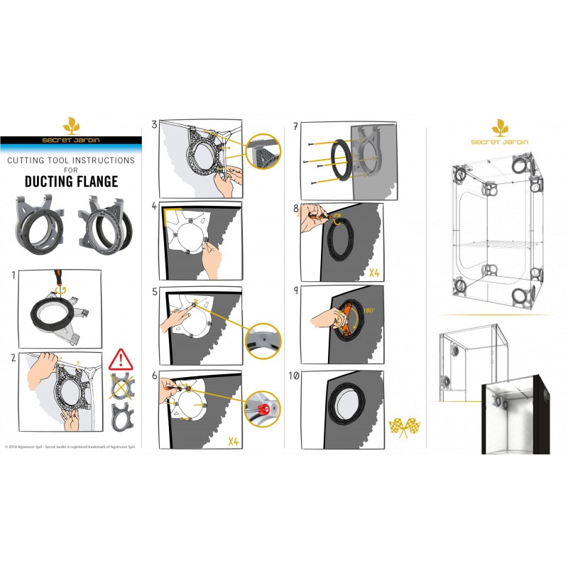 Ducting Flange (Tube 16mm)