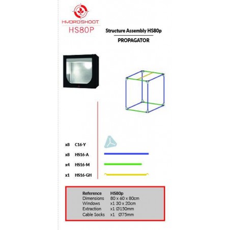 Hydro Shoot 80 x 60 x 80 cm Propagator