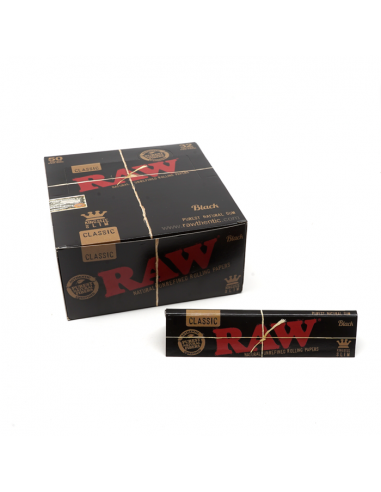 Paquet de feuilles - Raw Black Pack de 50 paquets