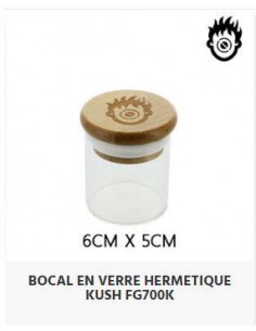 Boite en verre KUSH 6x5cm Hermétique