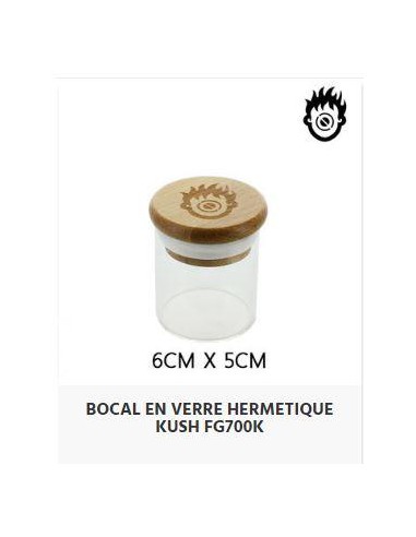 Boite en verre KUSH 6x5cm Hermétique