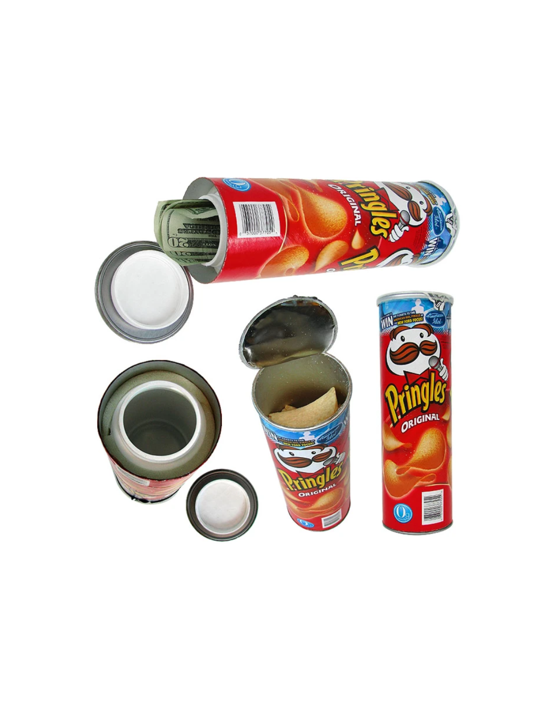 Boite Cachette Pringles rouge 165gr - Boites & accessoires cachettes