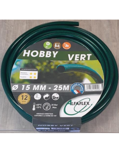 Tuyau d'arrosage - Hobby vert - 15mm 25m